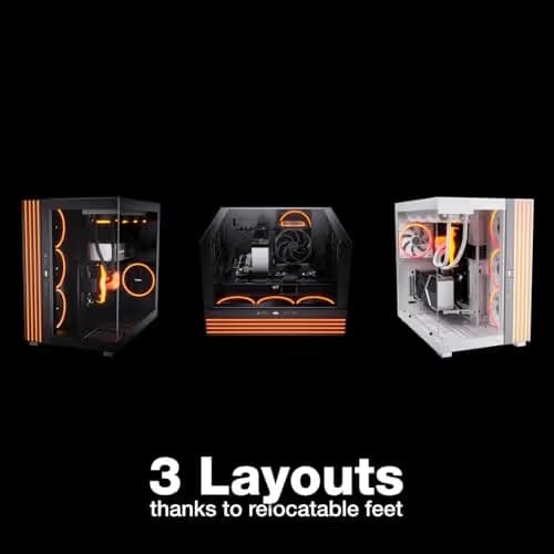 be quiet! Light Base 900 FX ATX Full Tower Black Tempered Glass Side Panel, USB 3.2 Gen 2 Type-C, USB 3.2 Gen 1 Type-A image