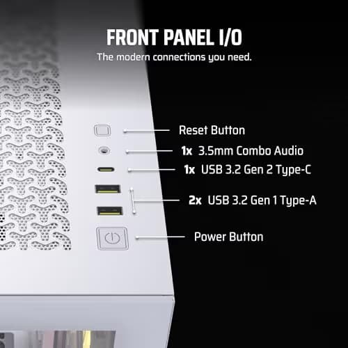 Corsair iCUE LINK 3500X RGB ATX Mid Tower White Tempered Glass image