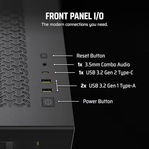 Corsair iCUE LINK 3500X RGB ATX Mid Tower Black Tempered Glass image