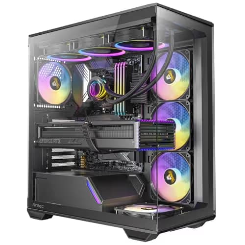 Antec C3 ARGB ATX Mid Tower Black with Tempered Glass Side Panel, USB 3.2 Gen 2 Type-C, and USB 3.2 Gen 1 Type-A image