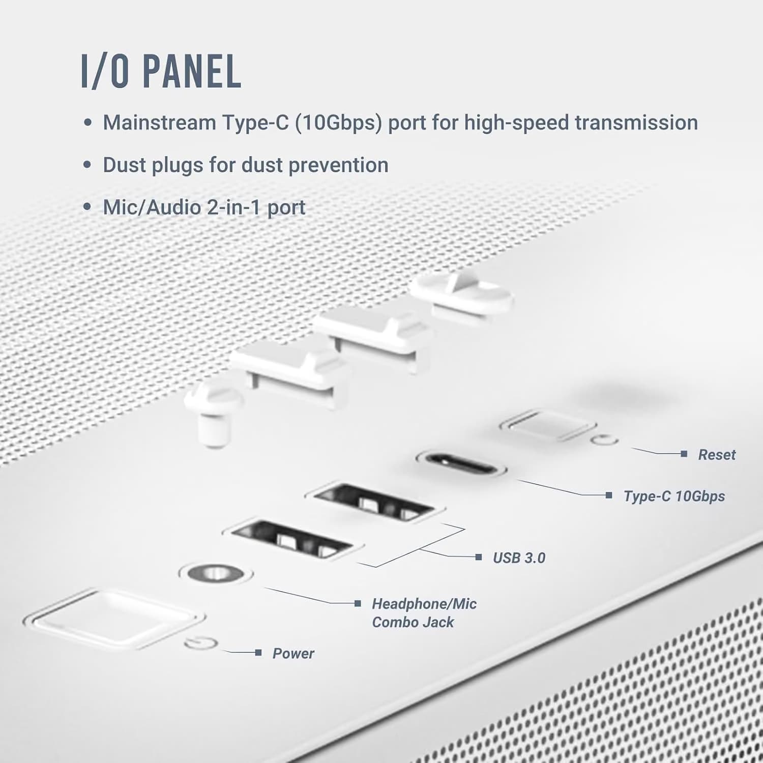 Antec C8 E-ATX Full Tower White with Tempered Glass Side Panel image