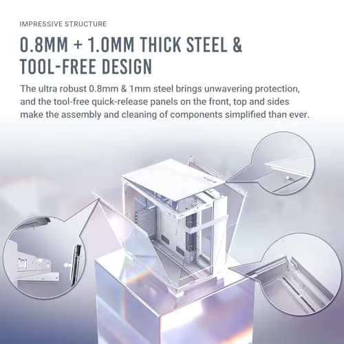 Antec C8 ATX Full Tower White with Tempered Glass Side Panel and USB 3.2 Gen 2 Type-C, USB 3.2 Gen 1 Type-A image