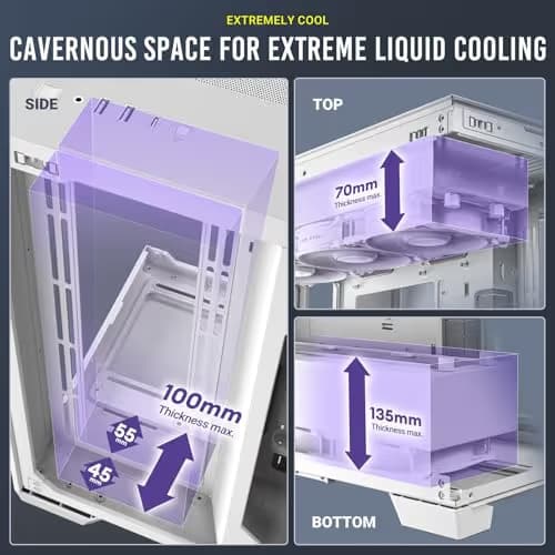 Antec C8 ATX Full Tower White with Tempered Glass Side Panel and USB 3.2 Gen 2 Type-C, USB 3.2 Gen 1 Type-A image
