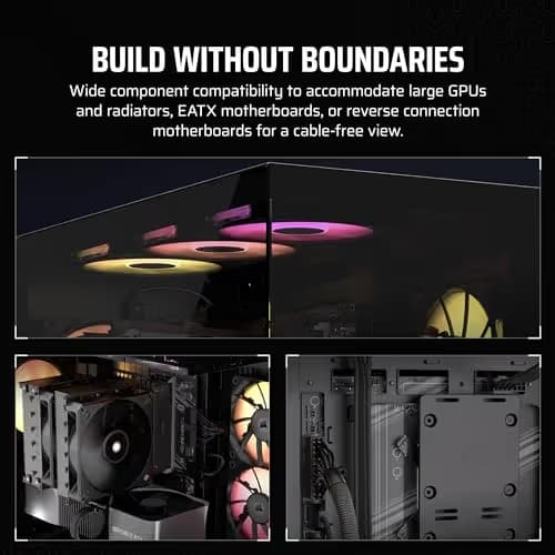 Corsair 3500X ATX Mid Tower Black with Tempered Glass Side Panel and USB 3.2 Gen 2 Type-C, USB 3.2 Gen 1 Type-A image