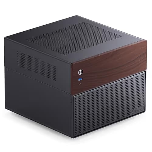 Jonsbo N4 Micro ATX Desktop Black / Brown Mesh Side Panel, USB 3.2 Gen 2 Type-C, USB 3.2 Gen 1 Type-A main image