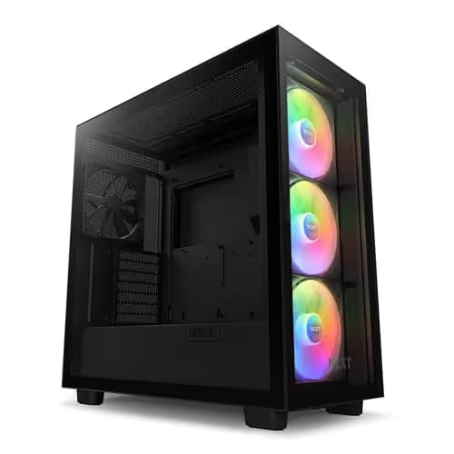 NZXT H7 Elite (2023) ATX Mid Tower Black Tempered Glass Side Panel main image