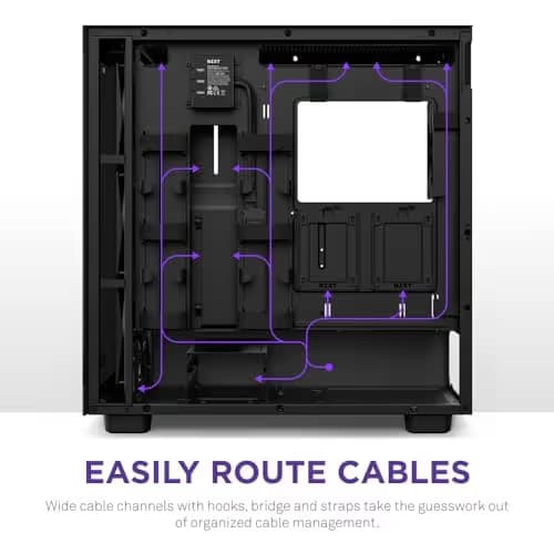 NZXT H7 Elite (2023) ATX Mid Tower Black Tempered Glass Side Panel image