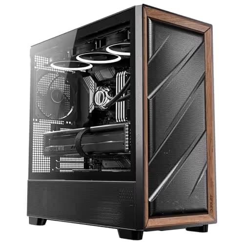 Antec FLUX ATX Mid Tower Black / Brown Tempered Glass Side Panel main image