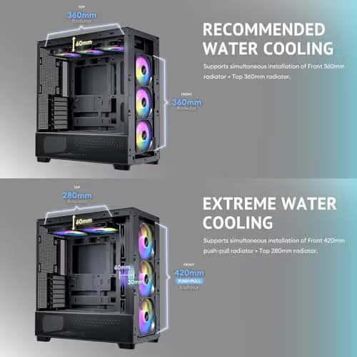 Antec FLUX ATX Mid Tower Black / Brown Tempered Glass Side Panel image
