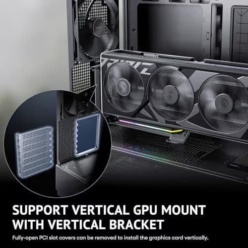 Antec FLUX ATX Mid Tower Black / Brown Tempered Glass Side Panel image