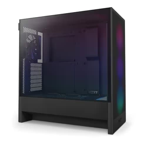 NZXT H5 Flow RGB (2024) ATX Mid Tower Black Tempered Glass Side Panel main image