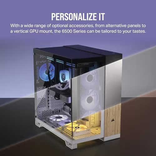 Corsair 6500X ATX Mid Tower White Tempered Glass image