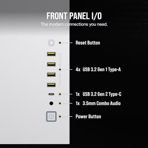 Corsair 6500X ATX Mid Tower White Tempered Glass image
