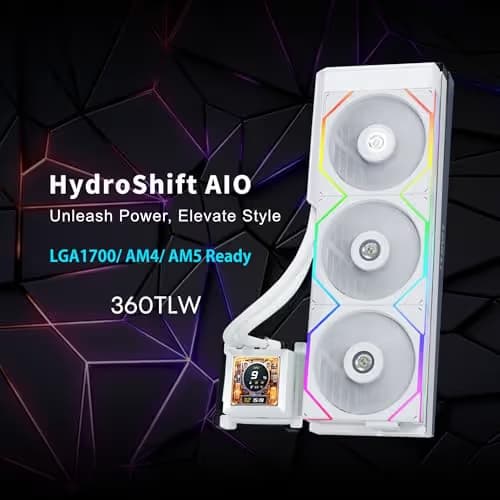Lian Li HydroShift LCD 360TL RGB Water 360mm White image