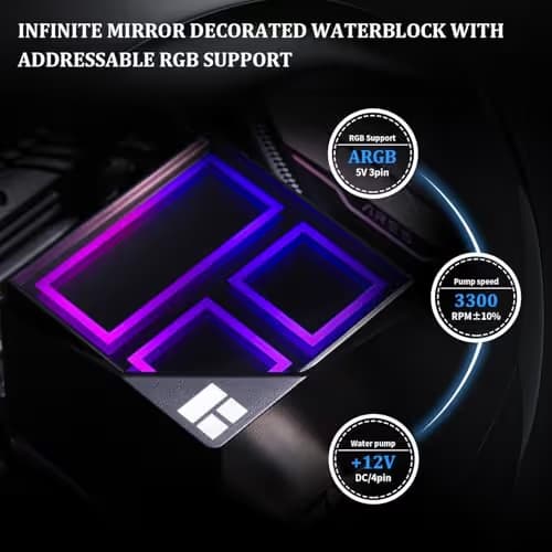Thermalright Frozen Infinity Water 360mm ARGB 68.9 CFM Black image