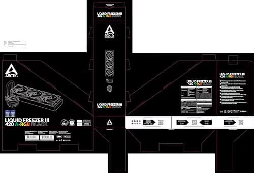 ARCTIC Liquid Freezer III Water 420mm A-RGB Black image