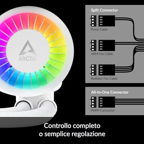 ARCTIC Liquid Freezer III Water 280 A-RGB 69.9 CFM White image
