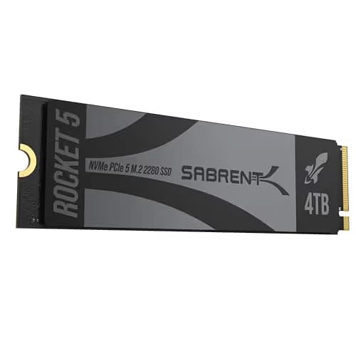 Sabrent Rocket 5 4TB M.2-2280 SSD PCIe 5.0 X4 NVMe main image