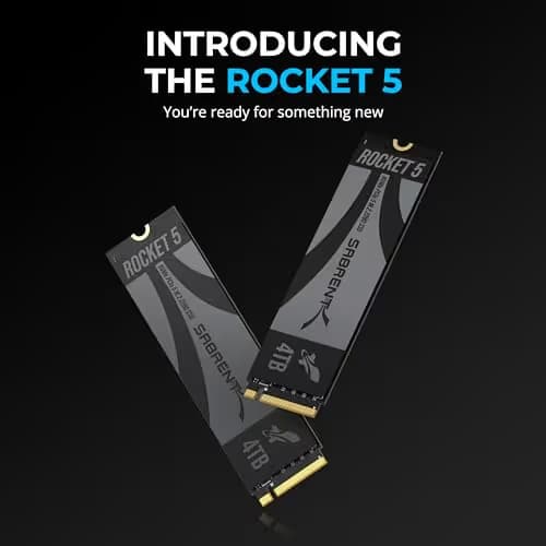 Sabrent Rocket 5 4TB M.2-2280 SSD PCIe 5.0 X4 NVMe image