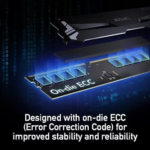 Lexar Ares RGB Black DDR5-6000 CL30 32GB (2x16GB) image