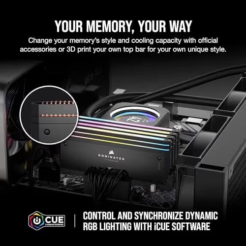 Corsair Dominator Titanium Black DDR5-6400 CL32 96GB (4x24GB) image