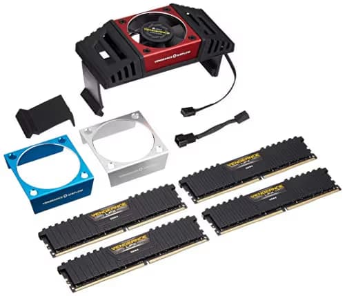 Corsair Vengeance LPX Black / Yellow DDR4-3733 CL17 64GB (4x16GB) image