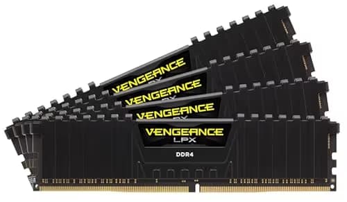 Corsair Vengeance LPX Black / Yellow DDR4-3733 CL17 64GB (4x16GB) image