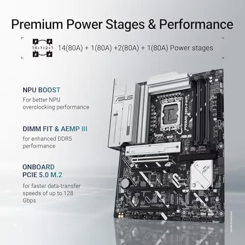 Asus Z890 PRIME Z890-P WIFI LGA1851 DDR5 ATX image