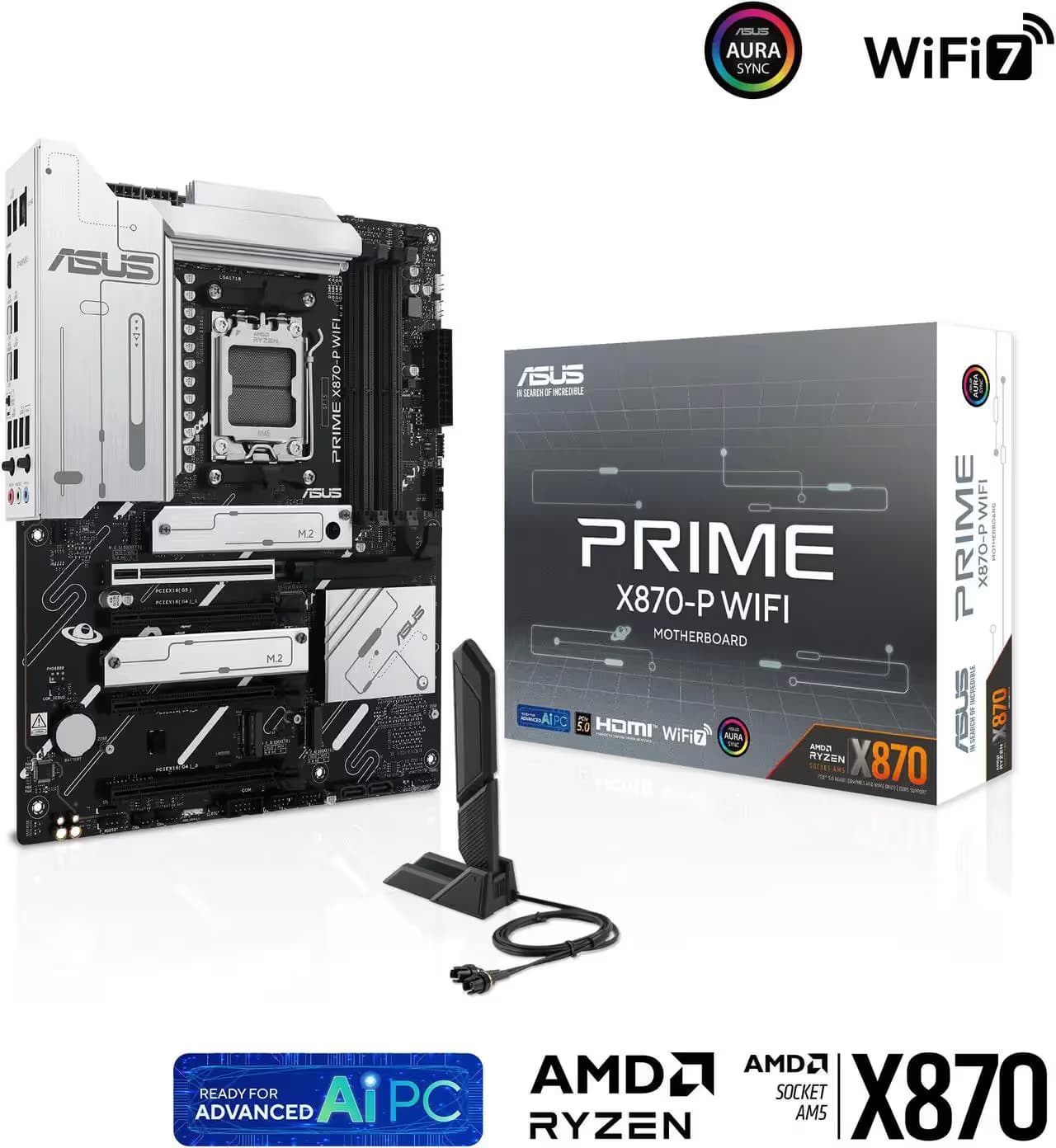 Asus PRIME X870-P WIFI AM5 DDR5 ATX image