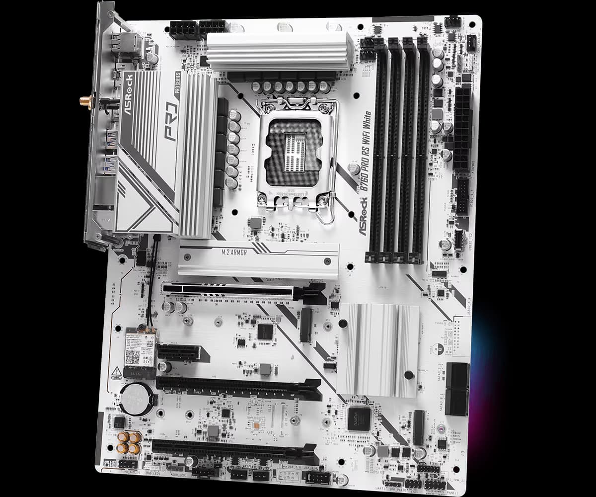 ASRock B760 Pro RS WiFi White DDR5 ATX image