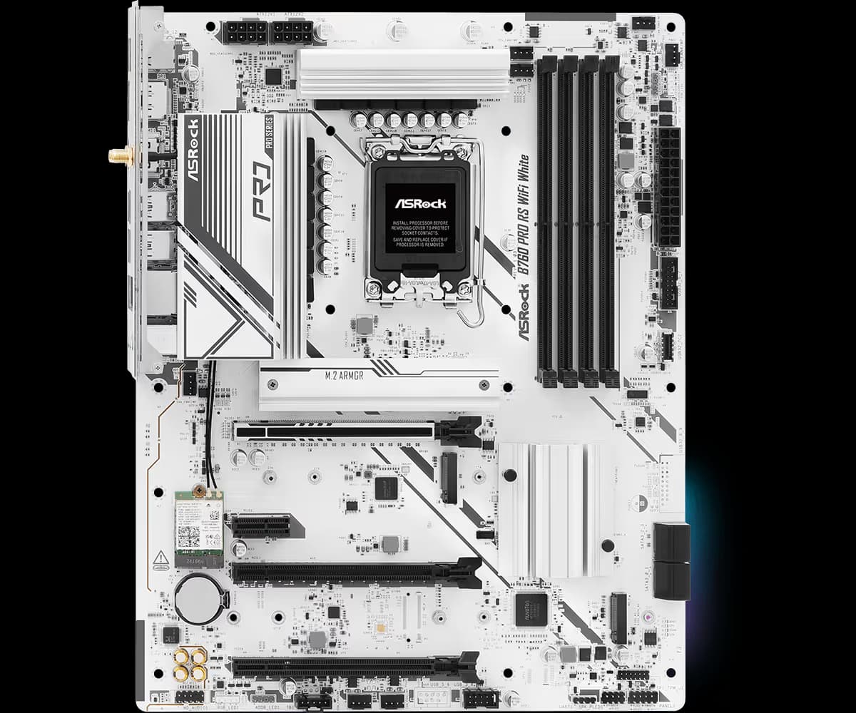 ASRock B760 Pro RS WiFi White DDR5 ATX image
