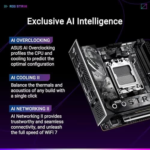 Asus X870 ROG STRIX X870-I GAMING WIFI AM5 DDR5 Mini ITX image