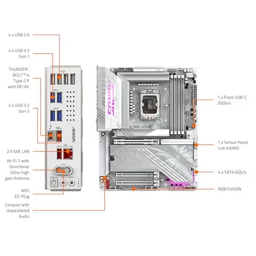 Gigabyte Z890 AORUS ELITE X ICE DDR5 ATX image
