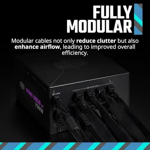 Cooler Master MWE Gold V3 Black ATX 750W Fully Modular 80+ Gold Certified image