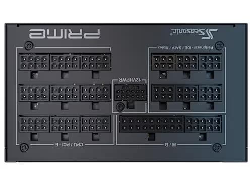 SeaSonic PRIME TX-1300 Black / Silver ATX 3.0 1300W Fully Modular 80+ Titanium Certified image