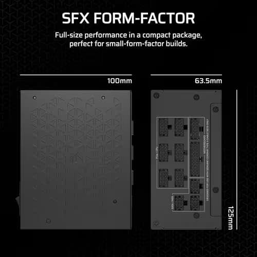 Corsair SF1000 (2024) Black SFX 1000W Fully Modular 80+ Platinum Certified image