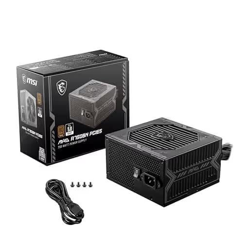 MSI MAG A750BN PCIE5 Black 750W Non-Modular 80+ Bronze Certified image