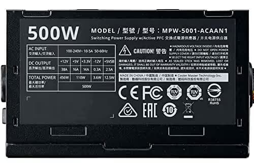Cooler Master Elite V3 Black 500W Non-Modular image
