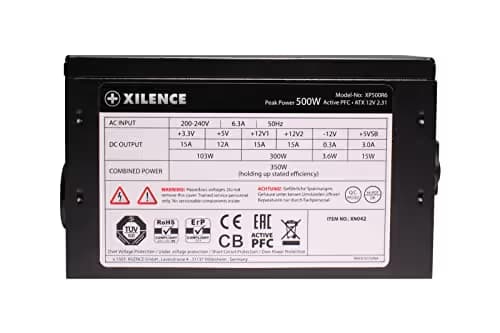 Xilence XP500R6 Black / Red 500W Non-Modular image