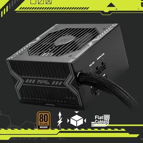 MSI MAG A650BE Black ATX 650W Semi-Modular 80+ Bronze Certified image