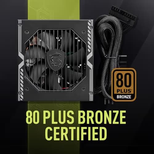 MSI MAG A650BE Black ATX 650W Semi-Modular 80+ Bronze Certified image