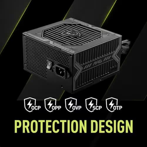 MSI MAG A650BE Black ATX 650W Semi-Modular 80+ Bronze Certified image