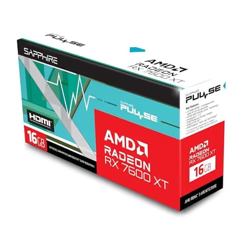 Sapphire PULSE AMD Radeon RX 7600 XT 16GB GDDR6 image