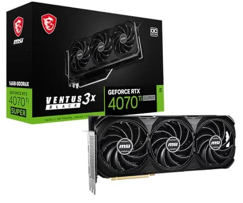 MSI VENTUS 3X OC GeForce RTX 4070 Ti SUPER 16GB GDDR6X Black main image