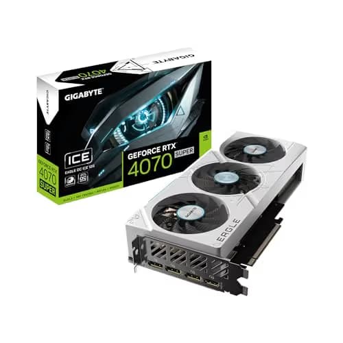 Gigabyte EAGLE OC ICE GeForce RTX 4070 SUPER 12GB GDDR6X White image