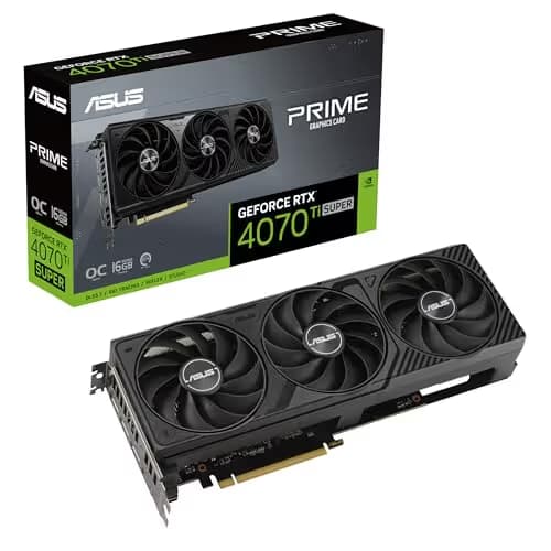 Asus PRIME OC GeForce RTX 4070 Ti SUPER 16GB GDDR6X Black main image