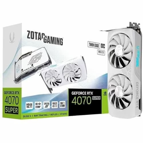Zotac GAMING Twin Edge OC GeForce RTX 4070 SUPER 12GB GDDR6X White image