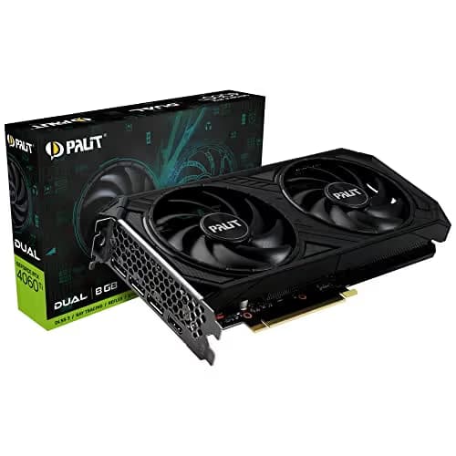 Palit Dual GeForce RTX 4060 Ti 8GB GDDR6 Black image