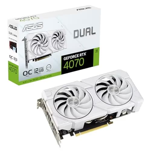ASUS Dual GeForce RTX 4070 EVO White OC Edition 12GB GDDR6X image