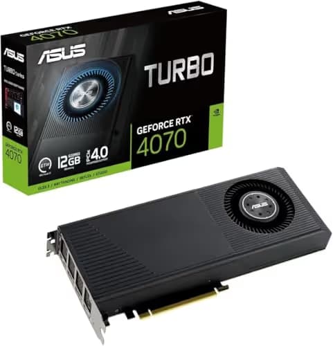 Asus GeForce RTX 4070 Turbo 12GB GDDR6X Black image